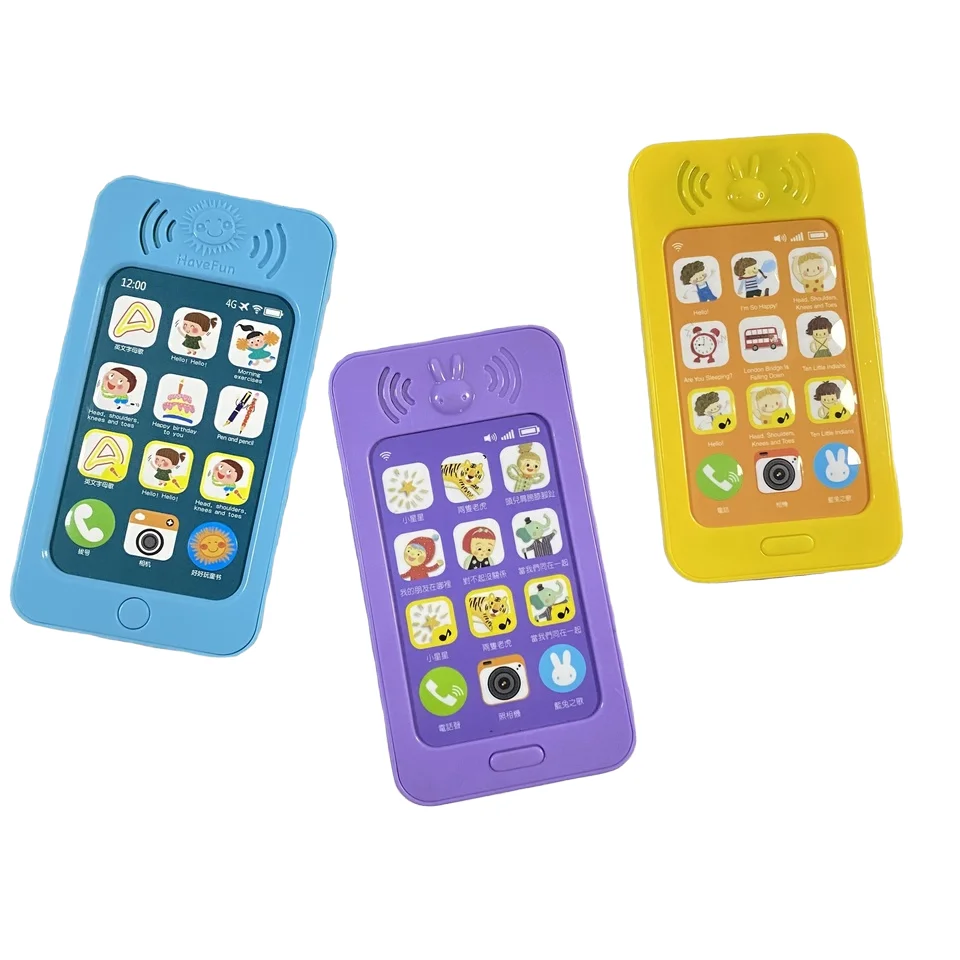 Wholesale Interactive Baby Learning Phone Toy Kids Play Mobile Phone Made of Plastic Preschool Toys Set details