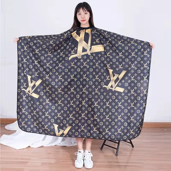 Оптовая продажа цена салон красоты Парикмахерская LV-SUPREME частные Labelled для стрижки волос, одежда для мужчин, изготовленным на заказ логосом Парикмахерская накидка