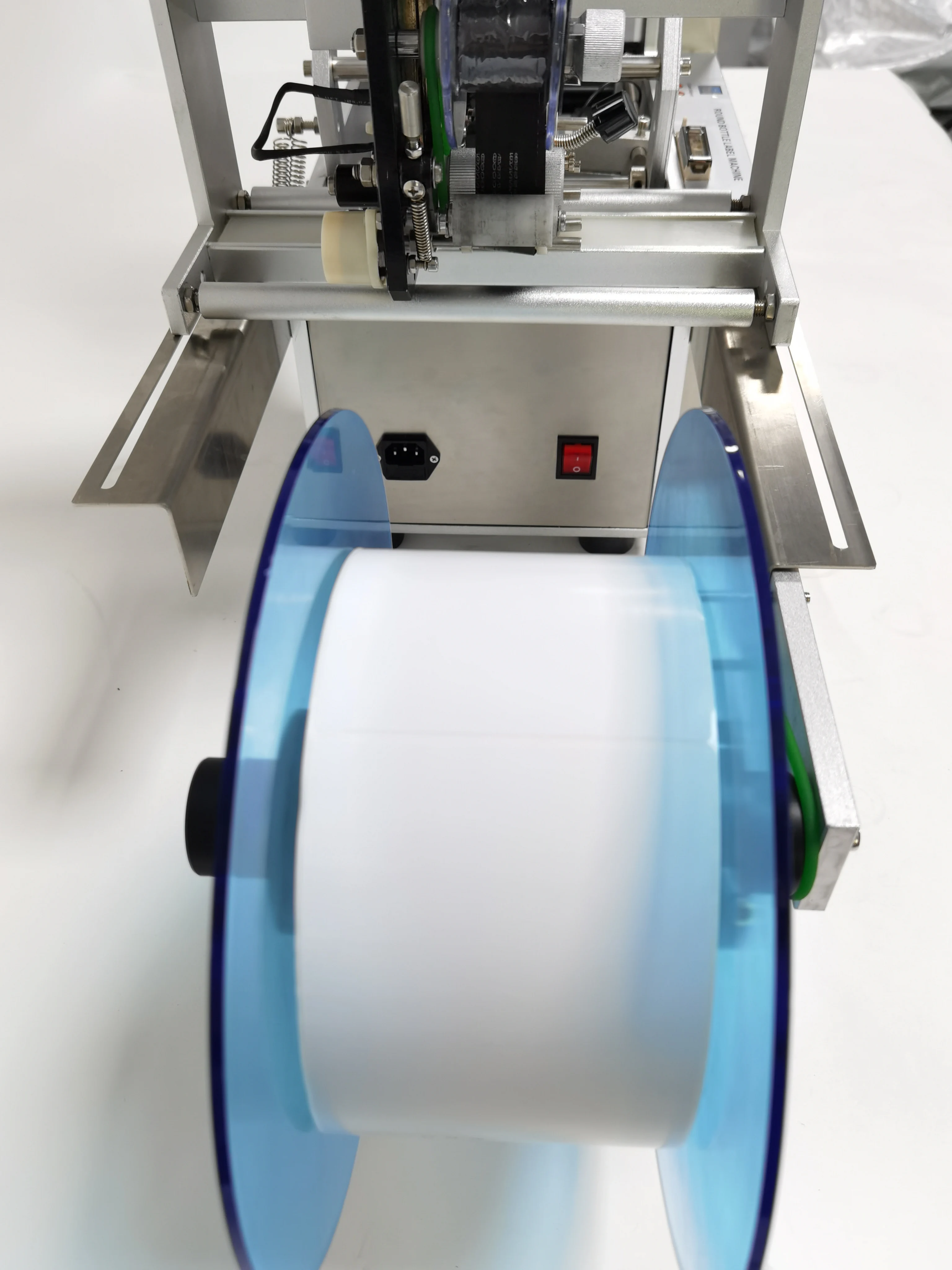 YTK-50(D) полу-автоматическая круглая бутылка фляга наклейки этикетки машина маркировочная машина