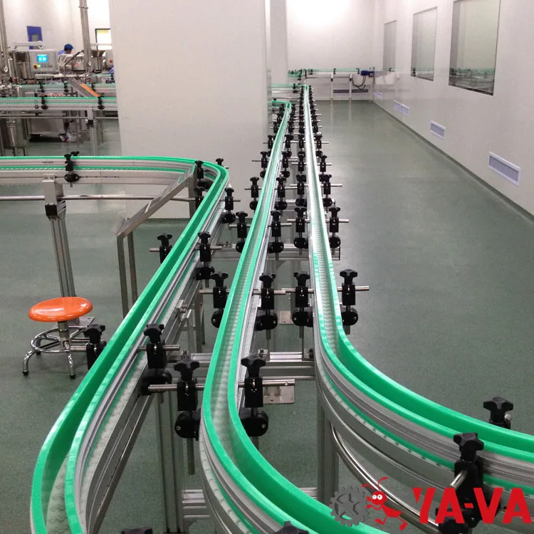 Slat Conveyors/Plastic Chain Conveyor for Beverage Glass Bottle and Cans