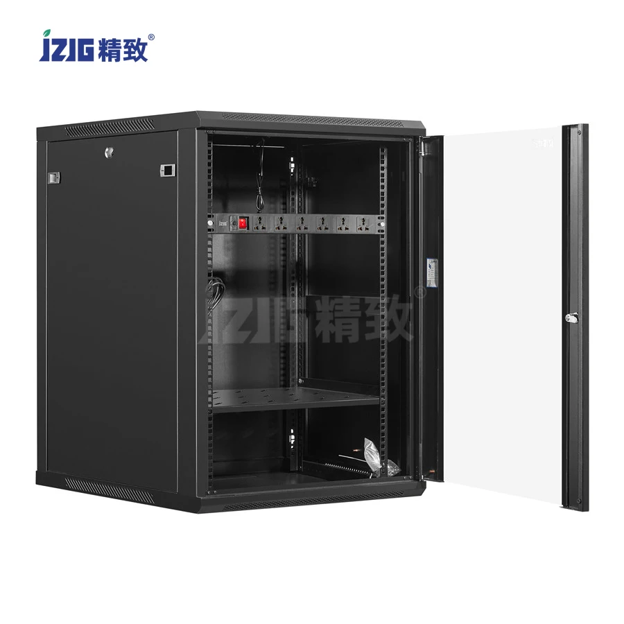 Popular 18U Network Server Rack Metal Wall-Mounted Floor-Standing Built-In Data Center/Fire Room Fan 19-Inch Standard