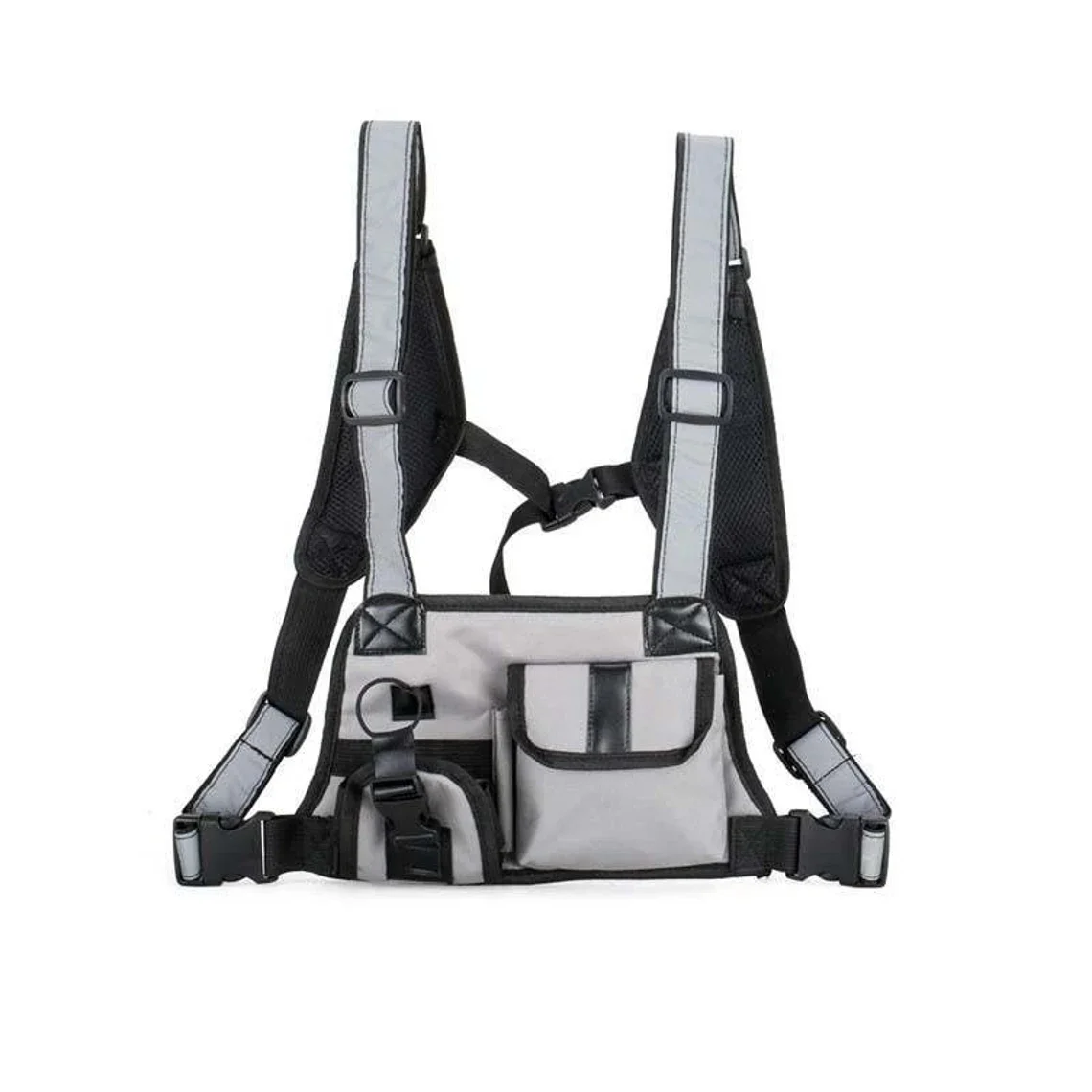 Reflective Vest, Universal Chest Rig Bag, Radio Harness Chest Rig Bag with  Hidden Pockets for Night Running Cycling Walking Trekking Jogging Climbing  Wyz13164 - China Vest Bag and Reflective Vest Bag price