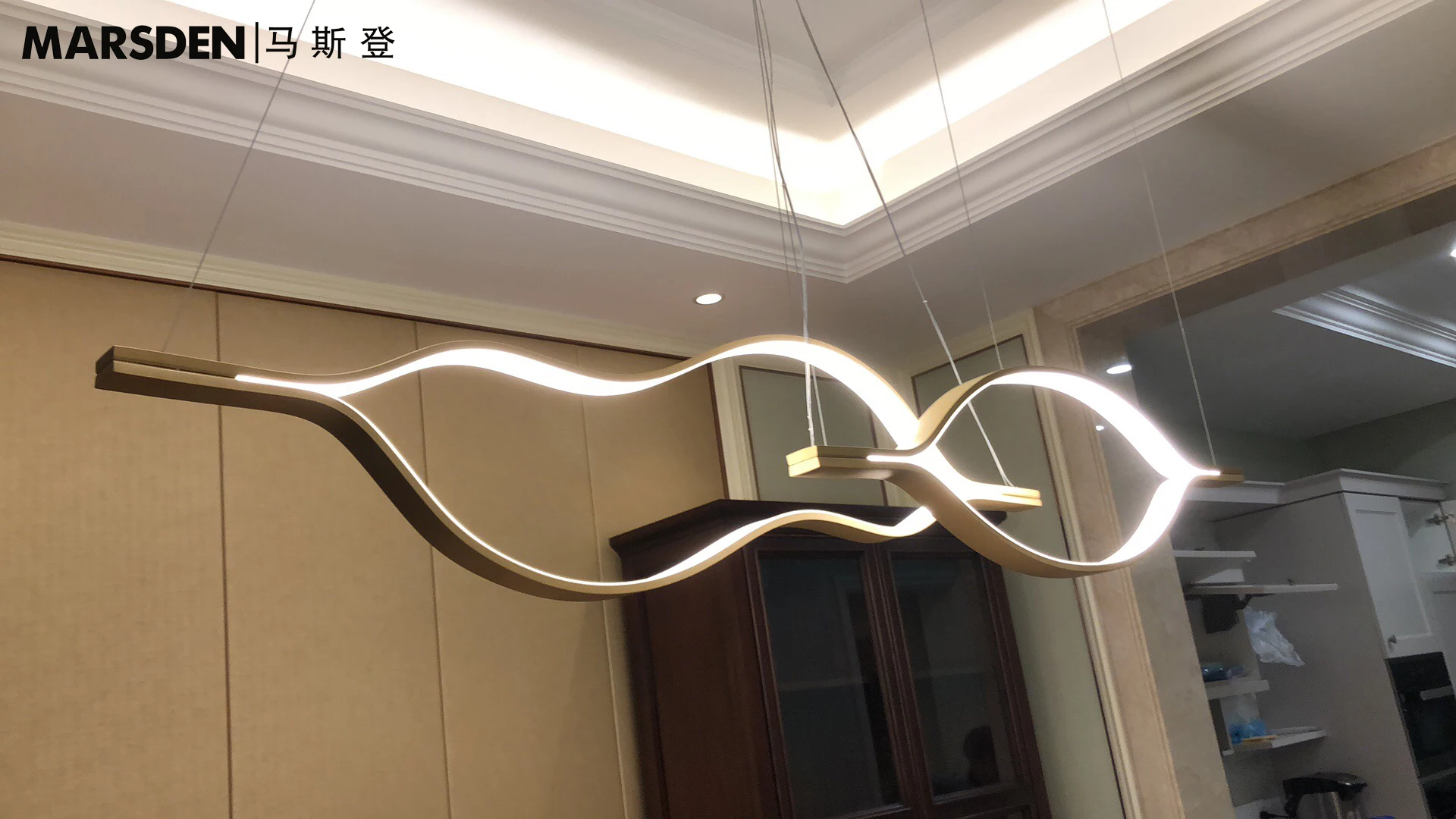 
Модный современный светодиодный подвесной светильник MARSDEN, декоративный подвесной светильник, большой подвесной светильник 