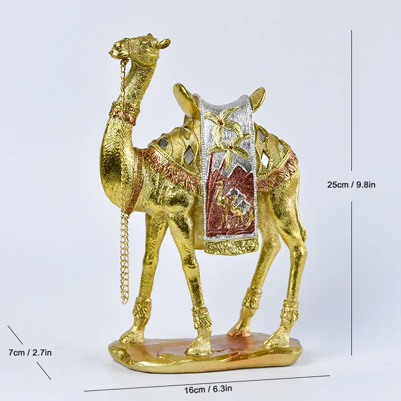 product luxury home decor modern resin camel statue camel art sculpture decorative objects for living room tabletop ornament697-4