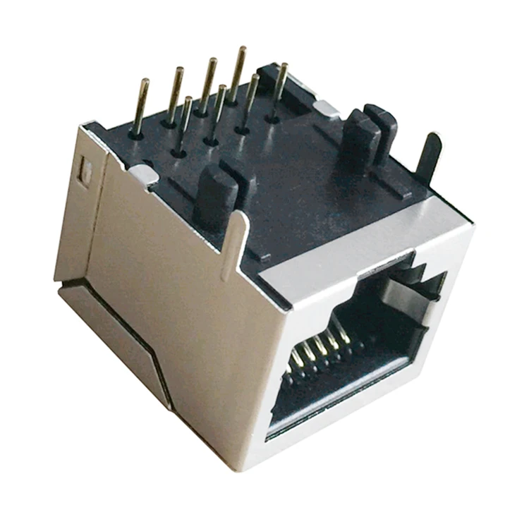 Ethernet RJ 45 Female Gigabit Modular Jack HR851174C 10 Pin RJ45 Connector