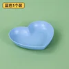 Blue peach heart plate 1 pack