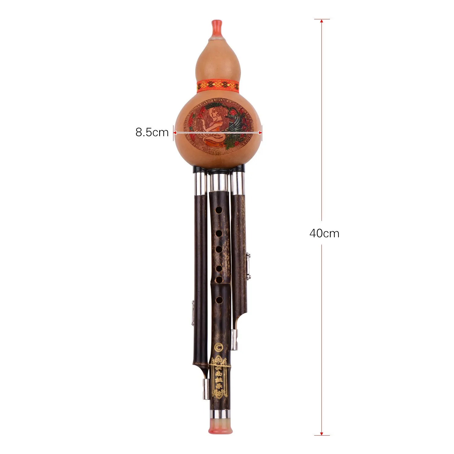 Amazon.com: Chinese Handmade Black Bamboo Hulusi Gourd