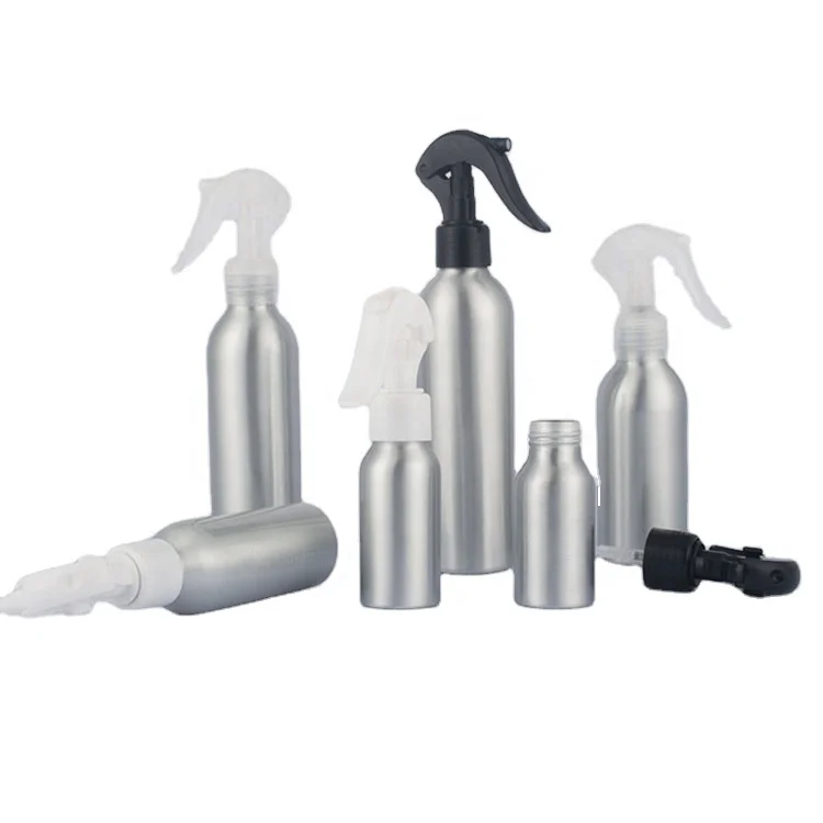 custom 50ml 80ml 100ml 200ml 500 ml aerosol room cosmetic perfume mini hair oil sprayer bottles aluminum spray bottle with pump
