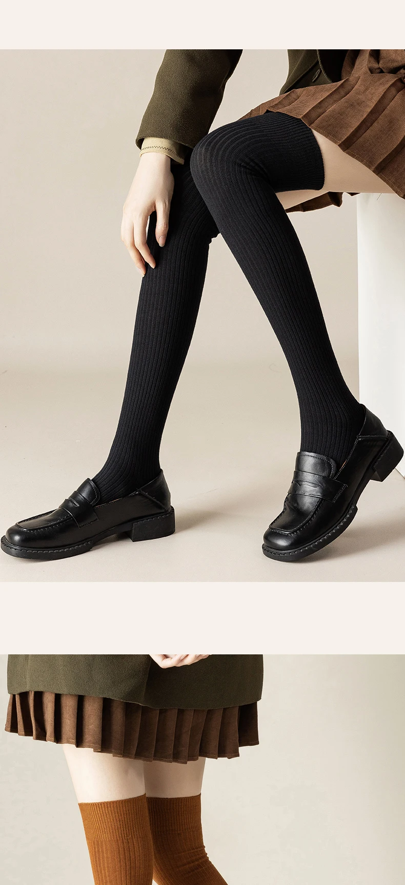 Wholesale Girls Kneehigh Socks For Women Custom Design Socks Spring