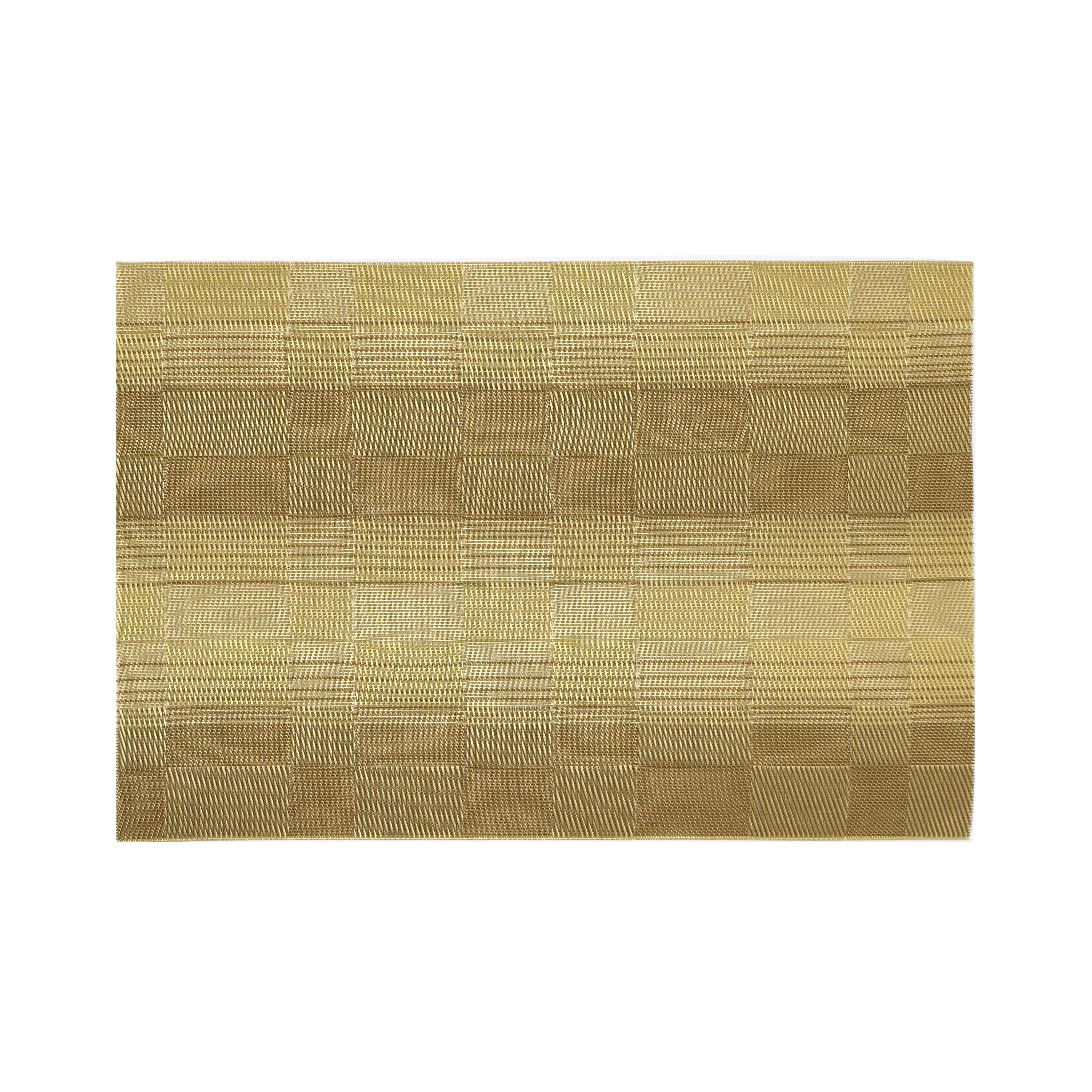 Rectangular Washable Nonslip Placemats Pvc Insulated Simple Kitchen