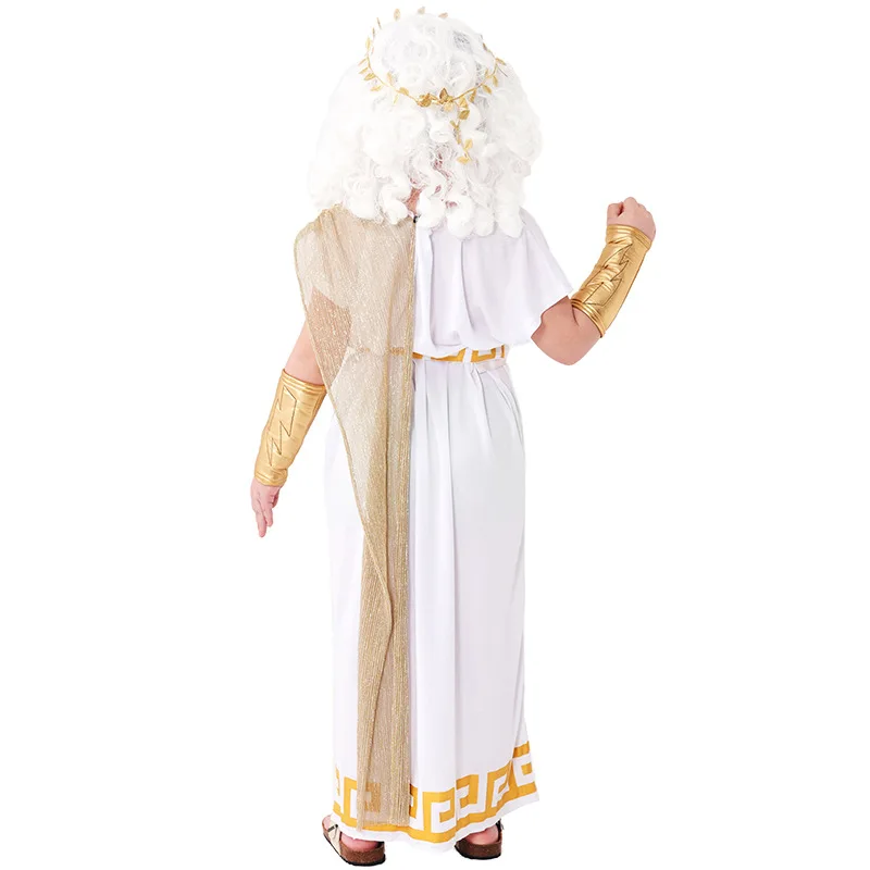 Kid's Zeus Costume for Halloween High Quality Ancient Greek Outfit