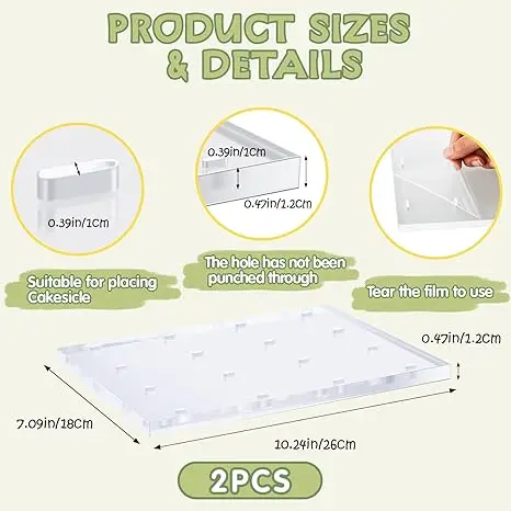 Cakesicle Stand Display 16 Hole Ice Lolly Sticks Holder Cake Pop Stand for Dessert Table Clear Acrylic Cake Stand