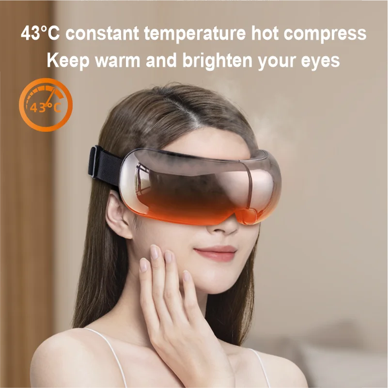 New Relax Led Visuals Under Professional Ionic Rohs 3d Mask Vibration With Bluetooth Music Eye Massager