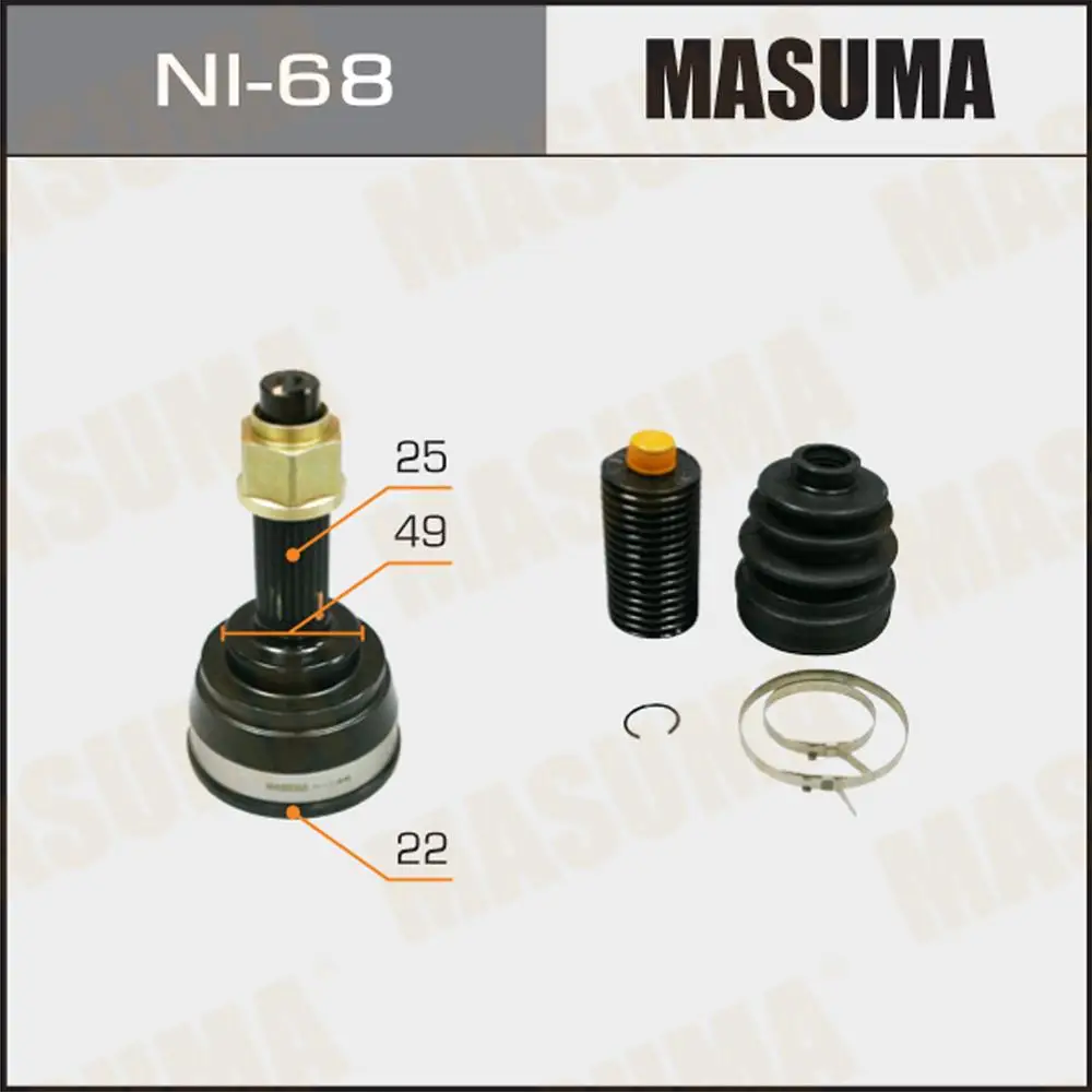 NI-69A44 MASUMA Auto Parts Inner C.V. Joints KDJ90L 1KDFTV