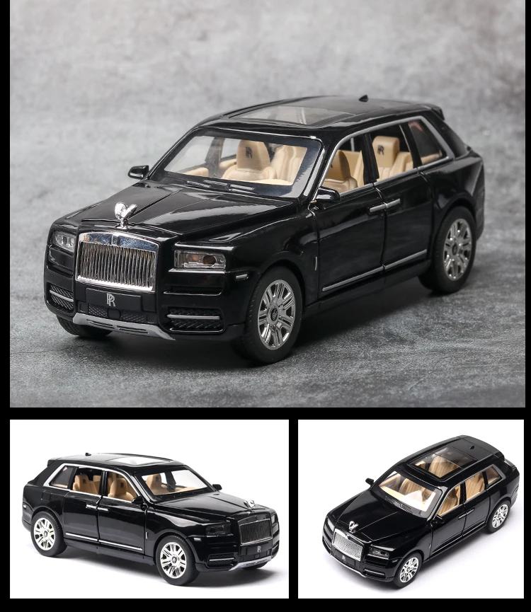Che Zhi Diecast Rolls Royce Cullinan Alloy Car Toy Suv Edition 1/24