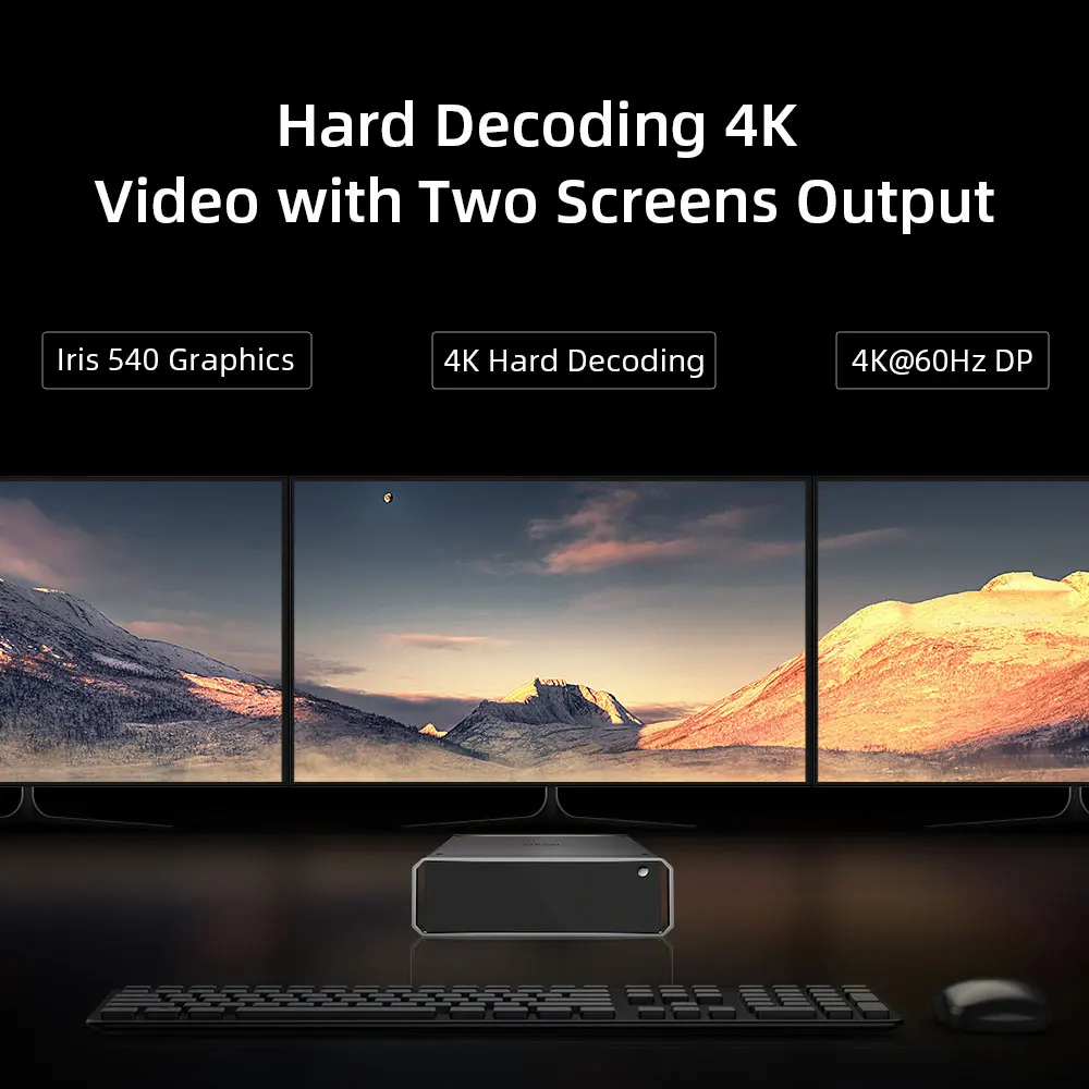 CHUWI CoreBox X Win10 Mini PC Intel Core I7 4K Decoding Mini Desktop PC 8GB RAM 256GB SSD Gigabit Ethernet Display Port