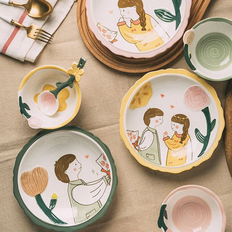Ceramic Tableware Children's Ceramic Plates New Kids