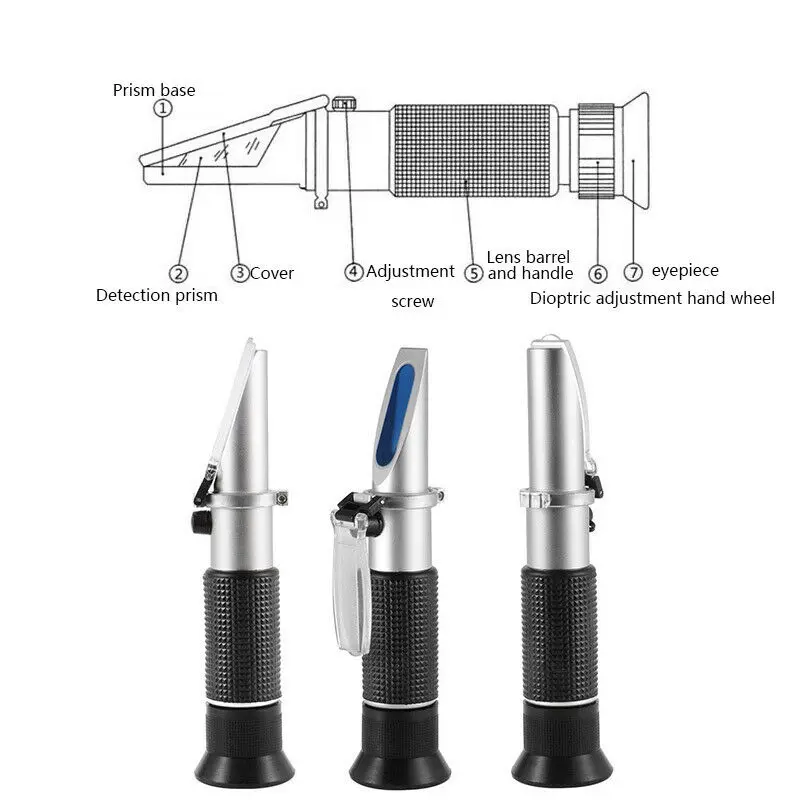 3 in 1 Cheap Price High Precision 10-30 Measuring Oechsle Saccharose KMW Babo Durable Brix Sugar Wine Grape Refractometer