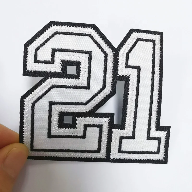 Нашивка с вышивкой по номерам футбольного Джерси, Вышивка по номерам из ТВИЛА