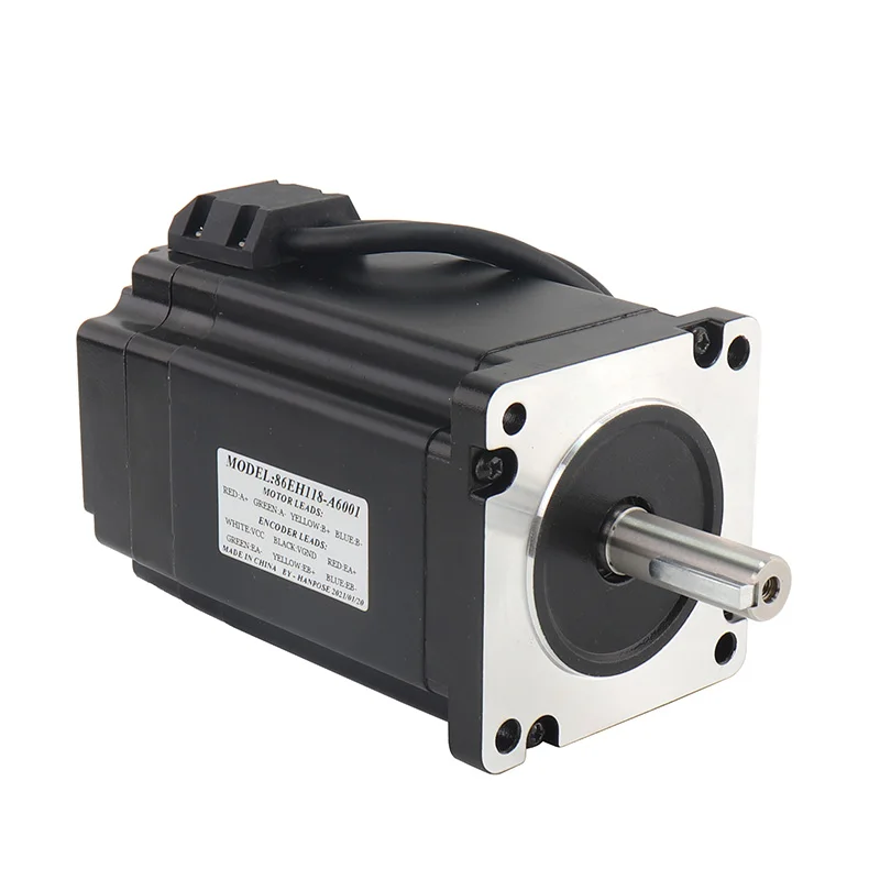 Motor de Passo CNC Hanpose 8,0N.m 6,0A 86EH118 Motor de Passo Nema 34 para Instrumento de Desenho Motor de Passo de Malha Fechada 86