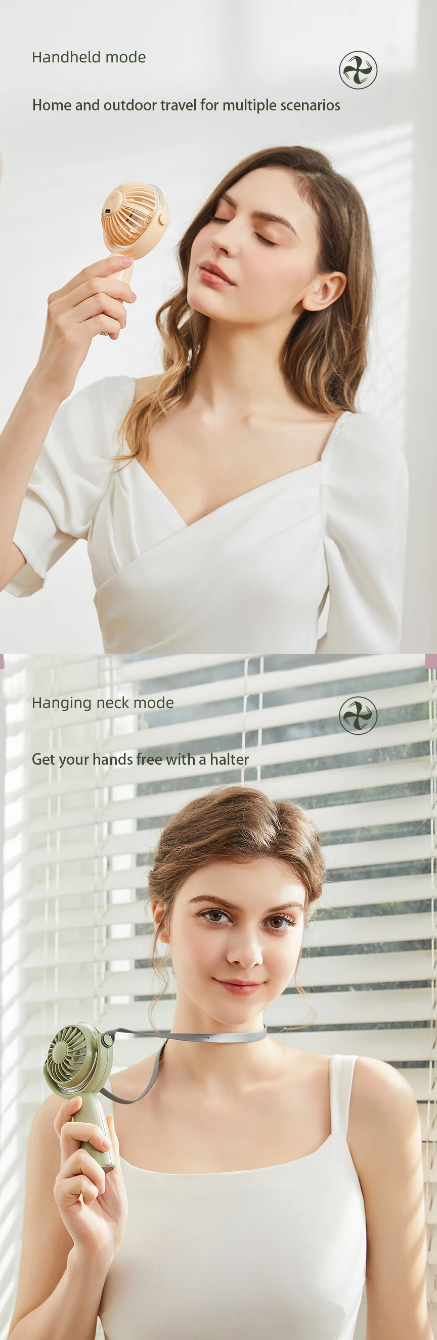 Fashion Neck Fan, Portable, 5, Battery - detail 8