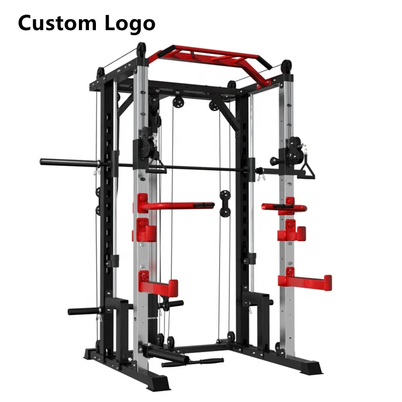 Mutli Function Station Squat Rack Power Tower Multifunctional Gym Wholesale Functional Trainer Smith Machine for Sale