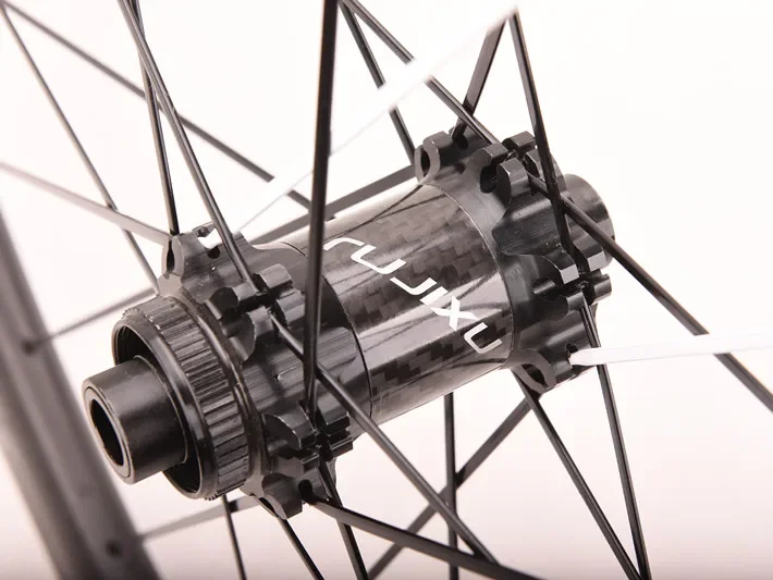 Ruedas De Bicicleta De Carretera 700C - Fibra De Carbono, Freno De Disco, Llanta 38mm, Compatibles Con 8-12 Velocidades