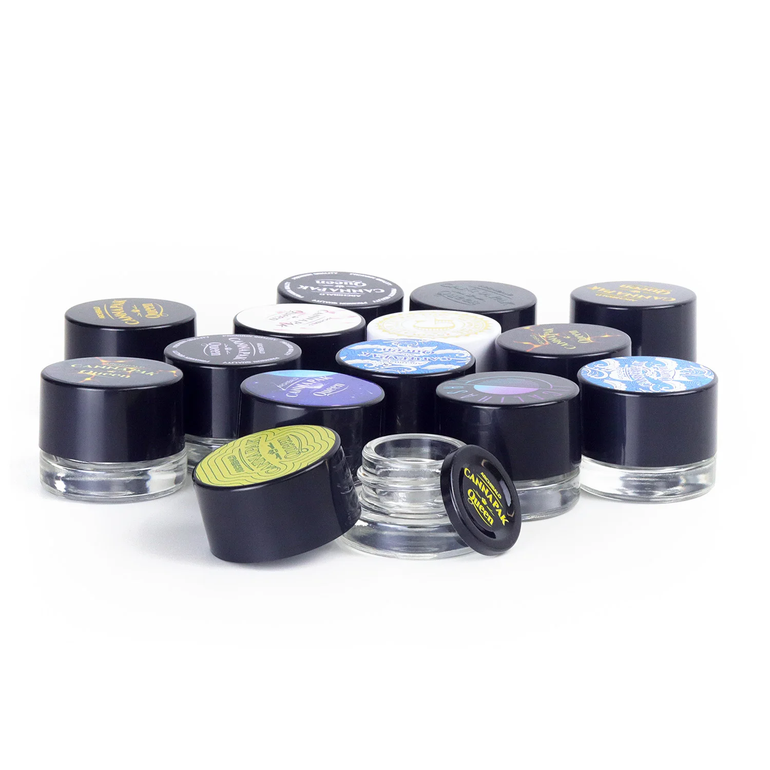 A Archibald Custom Logo 5ml 9ml 20ml Shatter Packaging Concentrate Storage Extract Jar Child Proof Glass Sealed Wax Rosin Jar