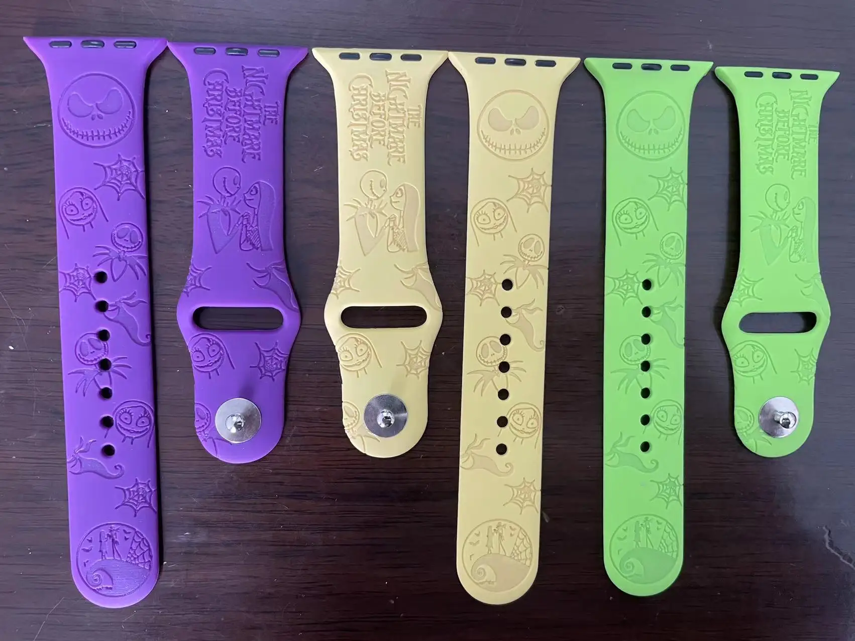Custom Engraved Silicone Watch Strap For Apple Watch Band Any Design