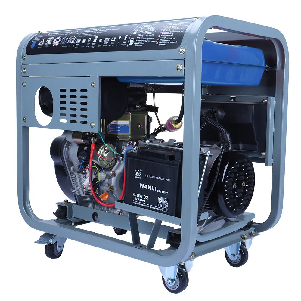 Dinking Diesel Generators 5000 Watts Open Generator Set Portable Power ...