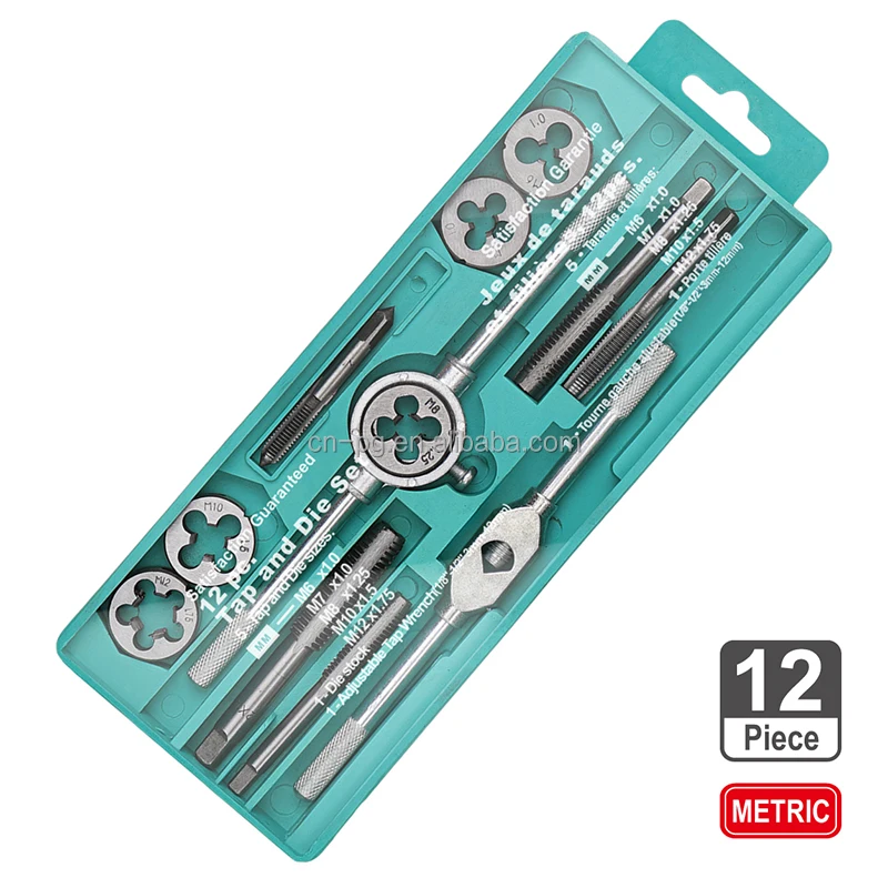 Hardware Tools Kit Tap And Die Set Metric System Screw Tap Die Fine
