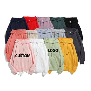 Men's Pullover Hoodie Custom Design Puff Print Embroidery Tracksuits Logo Custom Regular Streetwear Solid Hoodies & Sweatshirt