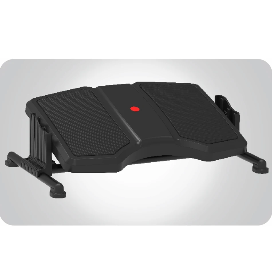 TWINCO 3181 Office Height Angle Adjustable Plastic Massage Under Desk Foot Rest Footrest