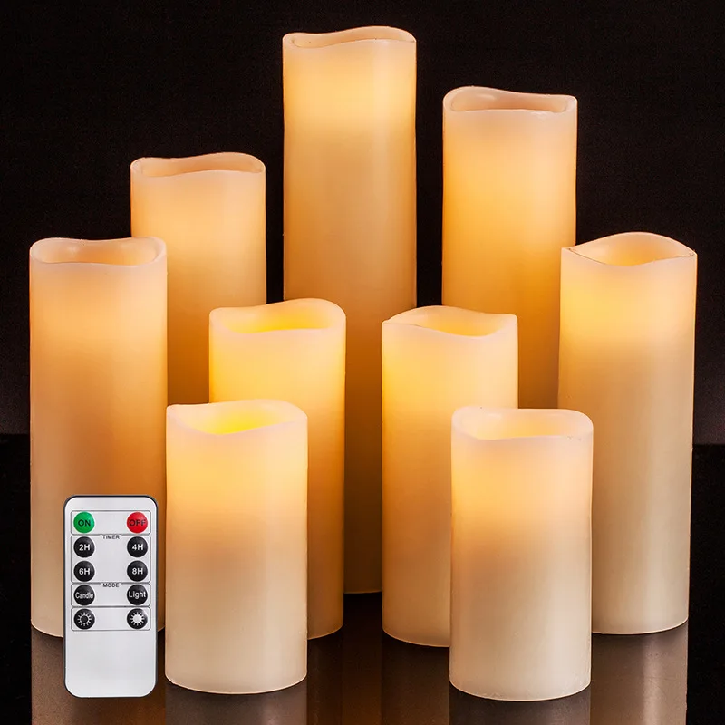 LED Electronic Candle Light Simulation Paraffin Wax Rocking Fake Led Glowing Candle for bar Wedding Party Christmas Halloween