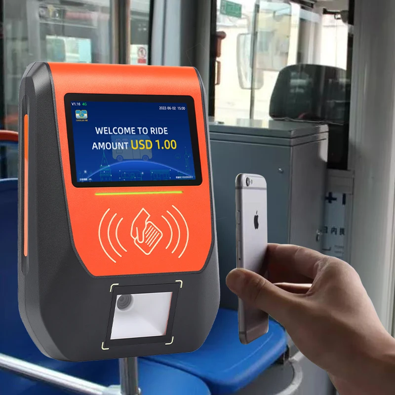 Transportation Public Bus Ticket System QR Code Smart Mobile Card Ticketing Machine Android Bus Card Payment Validator NFC