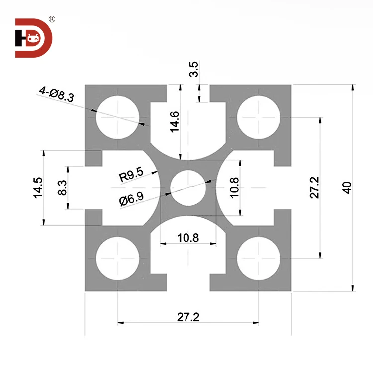 product 4040 industrial extruded aluminum profile 35 thick heavy duty industrial equipment frame aluminum profile-3