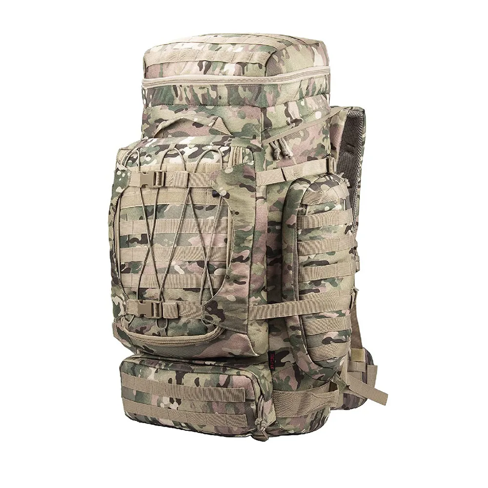 Oleaderbag Interior Frame Backpack Practical Backpack Assault Backpack Hiking Camping Bag 80L