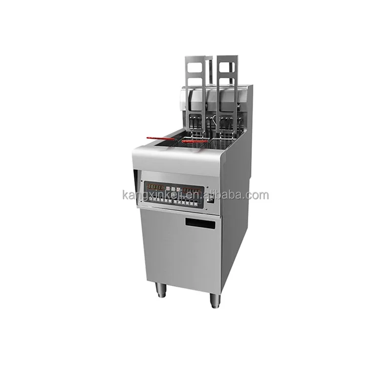 Large Capacity 14L Machine Double Electric Deep Fat Microcomputer Control Oil Fryer