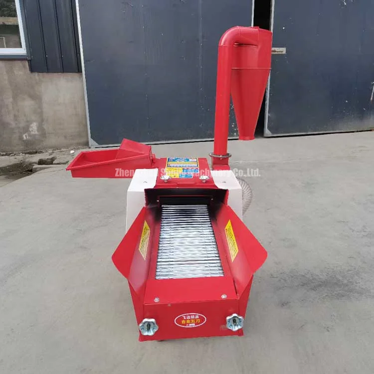 Green Fodder Chopper Forage Peanut Shell Grass Cutting Machine Farm Hay Feed Crusher Silage Grass Grinder Straw Cutter