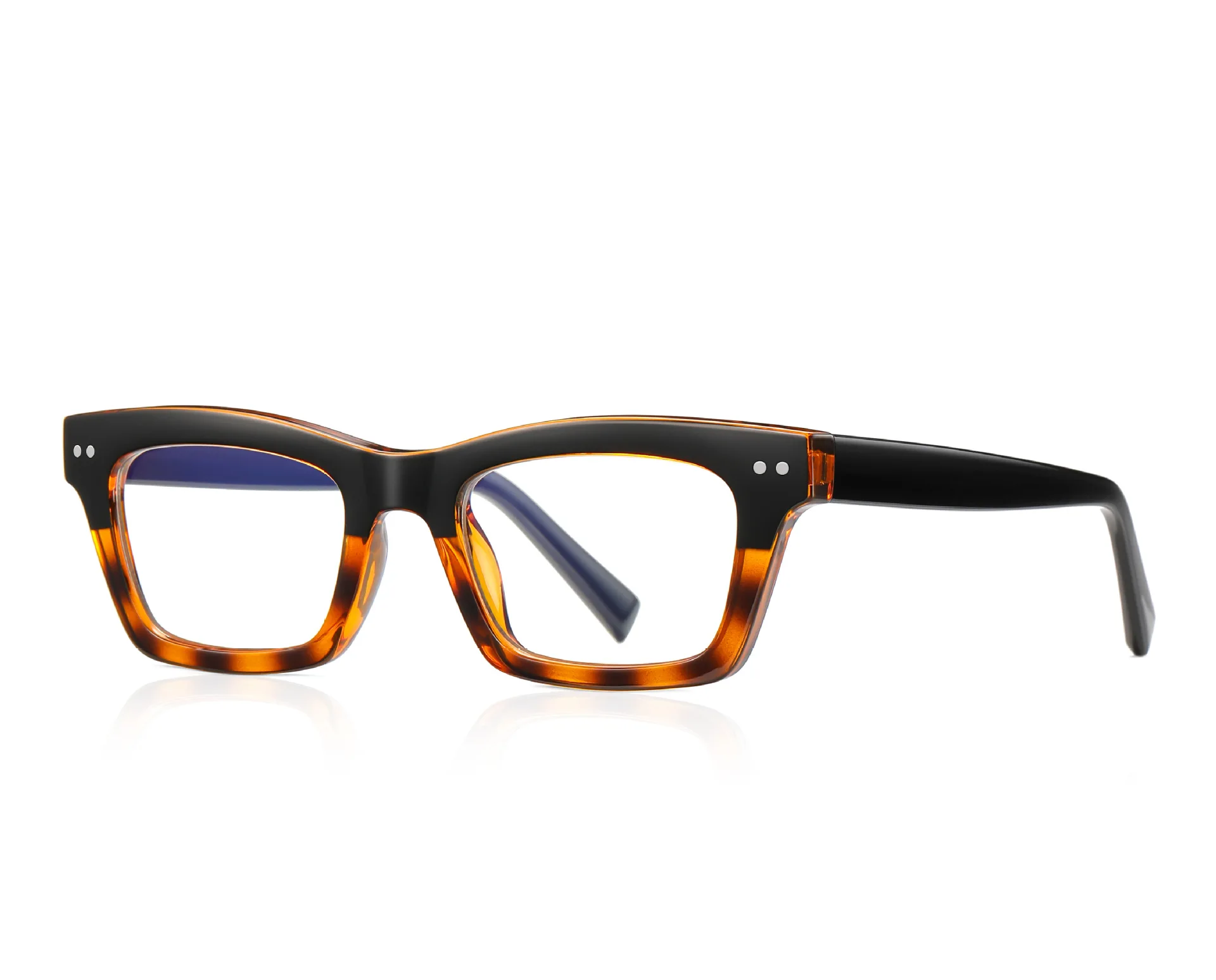 2191 New Fashion Style Spectacles Famous Anti Blue TR90 Frame square  Computer Glasses Optical Gradient Color Frame Eye Glasses