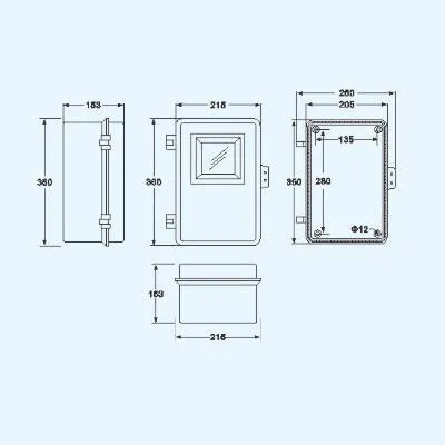 SMCメーターボックス DMC シングルフェーズ防水電気メーターボックス