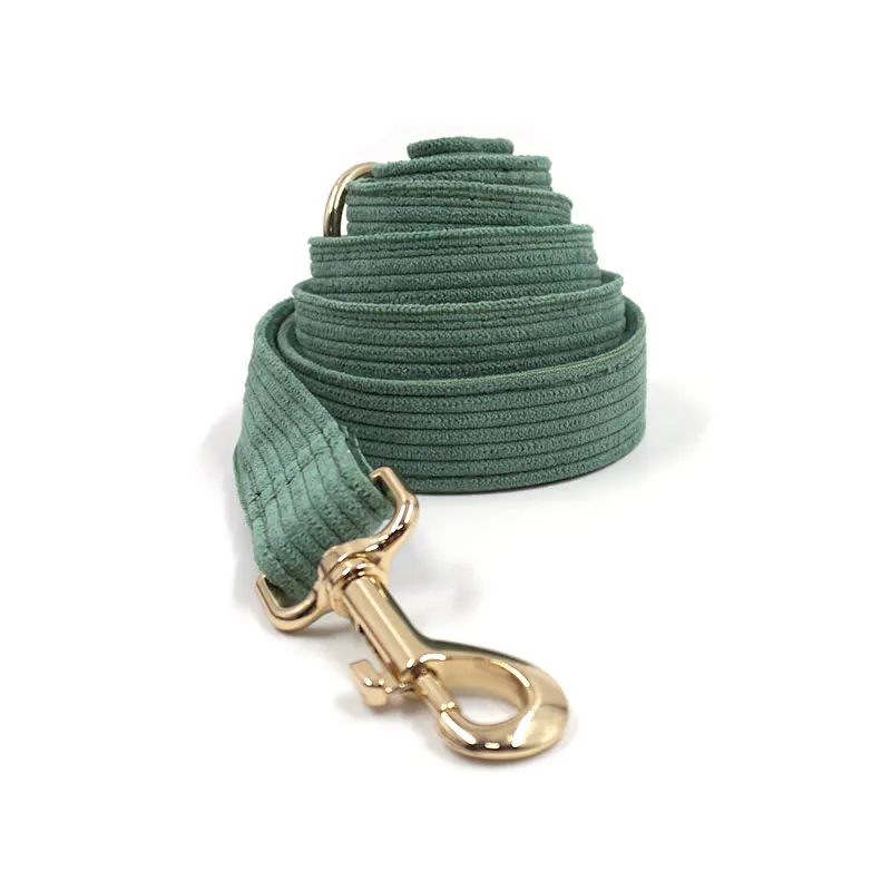 Luxury Fashion Design Personalized Corduroy Dog Collar Leash ...