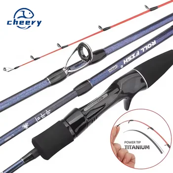 High Carbon Fiber 1.55m Ultralight EGI Squid Jig Fishing Rod Titanium Tip Casting Spinning Cuttlefish Lure Fishing Rod – Metal Jig – view 2
