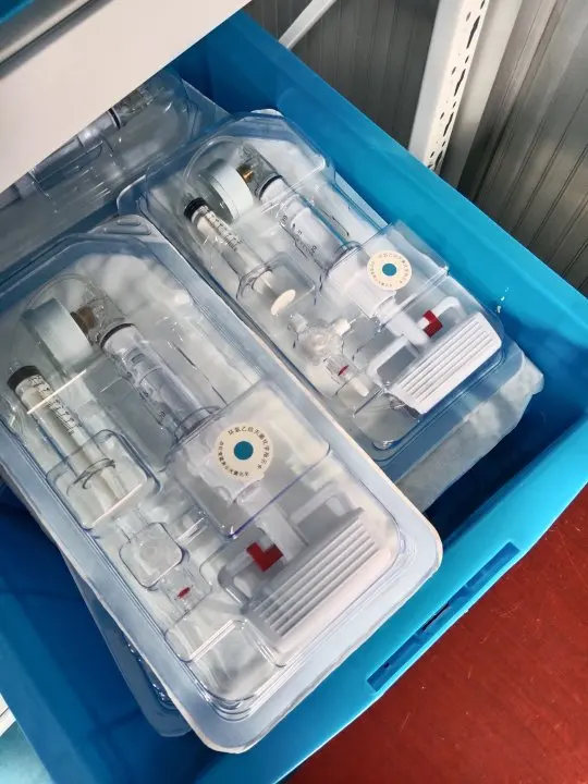 Geasure Bone Cement Orthopedic Hemostasis Valve Set Type Balloon Filling Inflation Equipment for Vertebral Body Forming