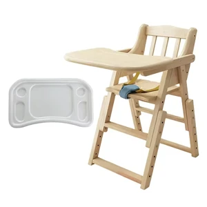 Wholesale multi-function adjustable wood baby feeding dining chairs foldable baby chair for eating food