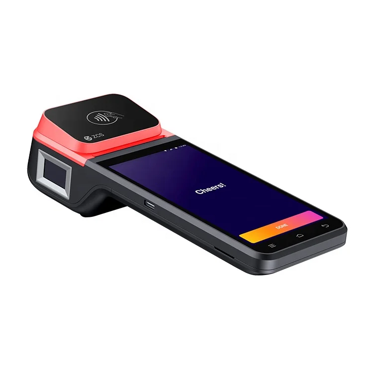 POS Factory ZCS Z92 All in One Ticketing Printer Handheld Pos Machine with 58mm Printer Big Battery POS Terminal