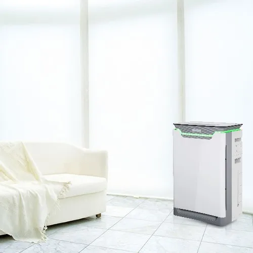 Portable Smart HEPA Air Purifier Humidifier with UV Lamp Ozone Generator Electric Home Humidity Controller for Household Use