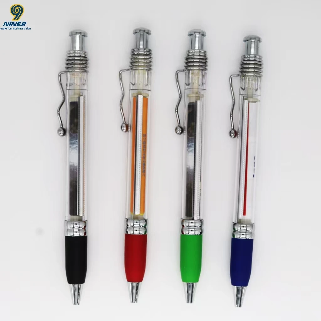 Advertising Paper and Pen Customized Creative Gift Pen Metal Pull Rod Pen Corporate Logo Customization