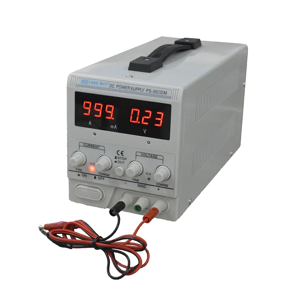 PS-305DM 30V/5A Variable Linear DC Power Supply 110V/220V Switching Machine US 