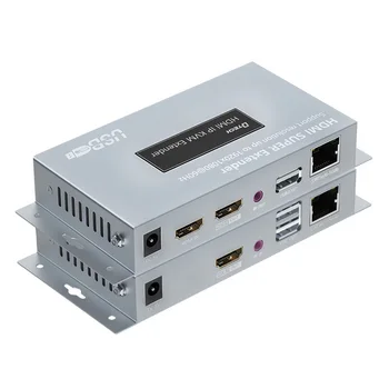 DTECH HD Audio and Video Signal Transmission HDMI KVM Extender Via Cat5 Cat6 LAN Ethernet 150m IR Return Function Support POE